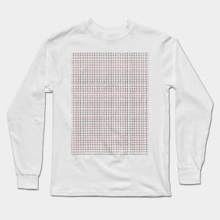 Thin Red and Green Lines Check Long Sleeve T-Shirt